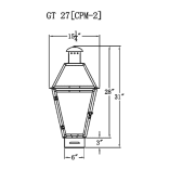 Georgetown Weiyan LED Rechargeable Portable Lantern by The CopperSmith