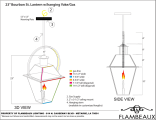 NeoCharleston Collection  N-23 Hanging Light with Yoke - Lantern