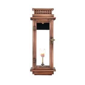 Nouveau Wall Mount Gas Copper Lantern by Primo
