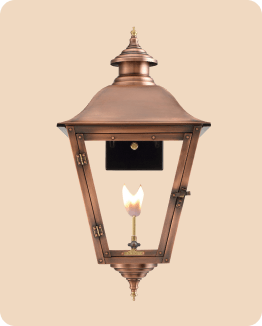 Colonial Gas Light Copper Lanterns