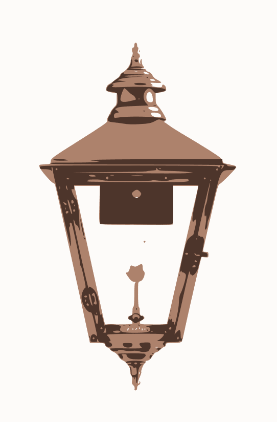 Savannah Wall Mount Gas Copper Lantern by Primo