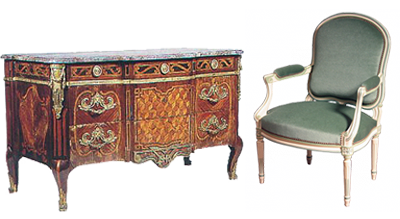 Transition Style period furniture illustration