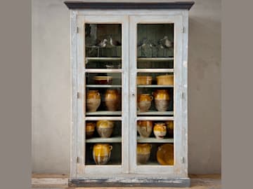 French Painted Display Cupboard