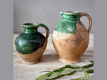 French Terracotta Oil Jugs (Pair)