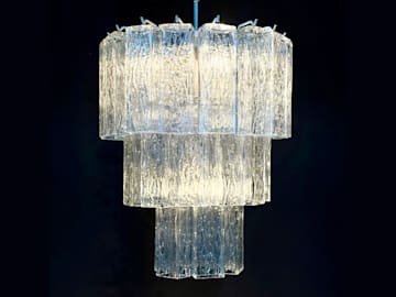 Mid-Century Murano Cascade Chandelier