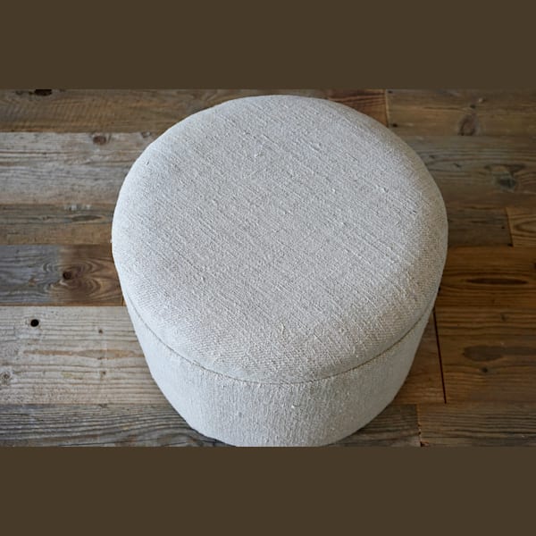 Antique Linen Footstool