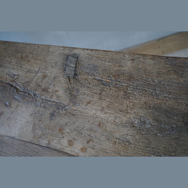 Italian Oak Trestle Console Table