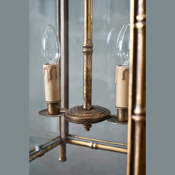 French Gilded Iron Lantern