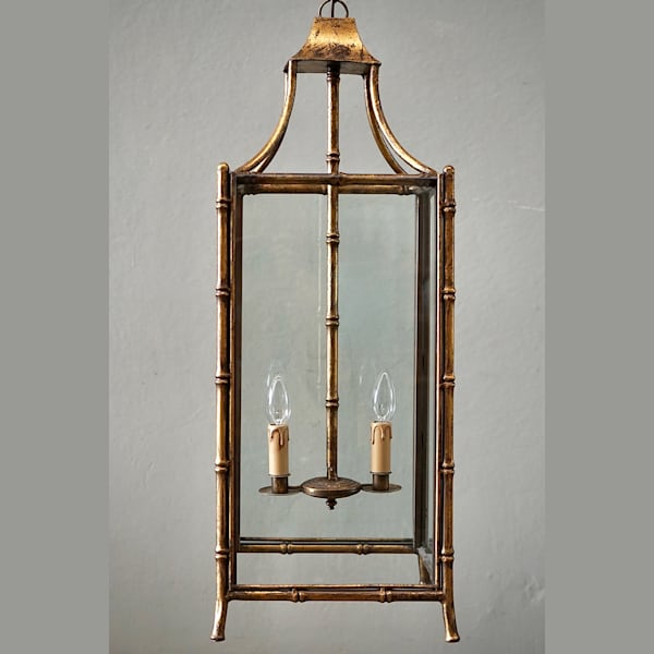 French Gilded Iron Lantern