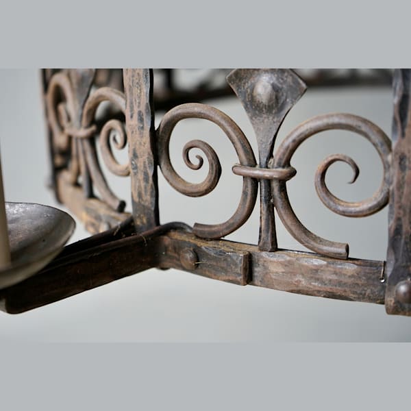 French Wrought Iron Chandelier