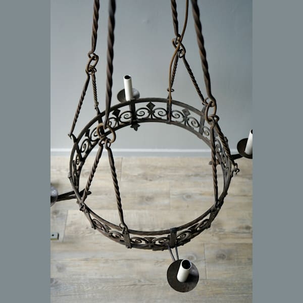 French Wrought Iron Chandelier