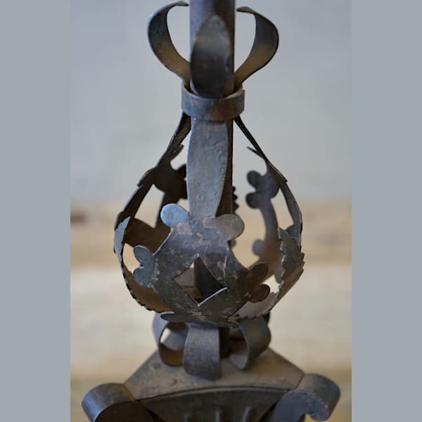 Large Italian Wrought-Iron Candlestick