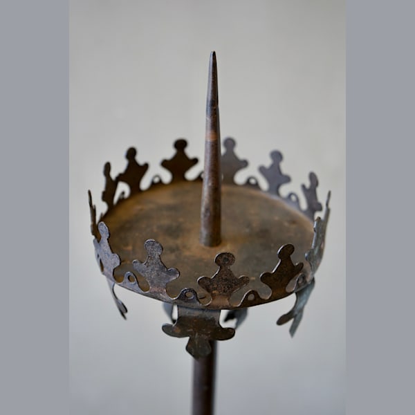 Large Italian Wrought-Iron Candlestick