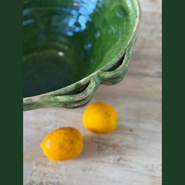 Green Terracotta 'Tian' Bowl