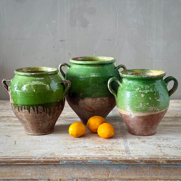Green Confit Pots