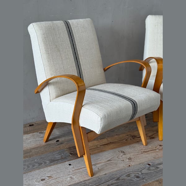 Mid Century Bentwood Lounge Chairs