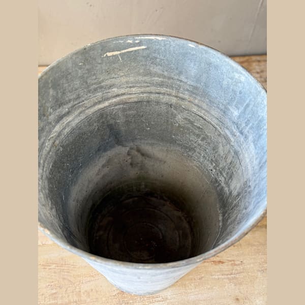 Vintage French Zinc Florist Buckets (Pair)