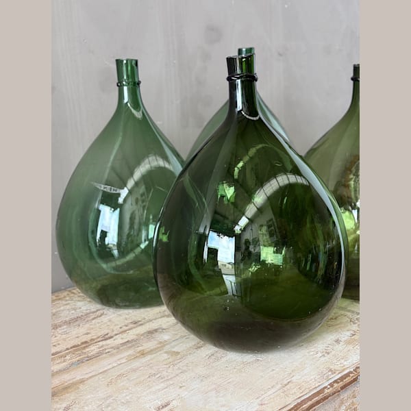 Large Glass Demijohn Wine Flagons