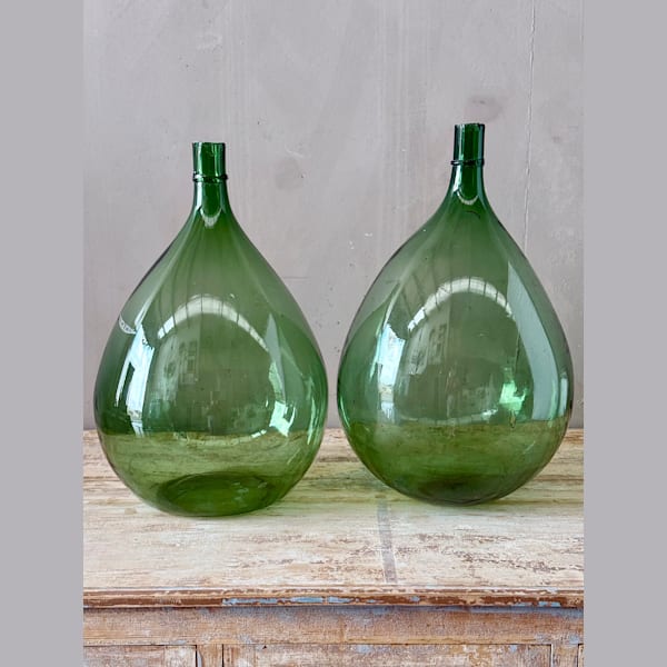 Large Glass Demijohn Wine Flagons