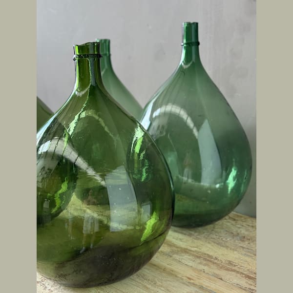 Large Glass Demijohn Wine Flagons