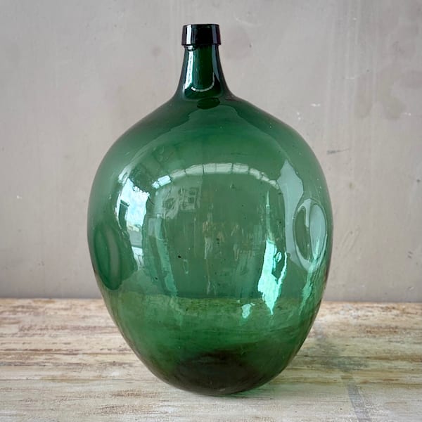 Large Glass Demijohn Wine Flagon