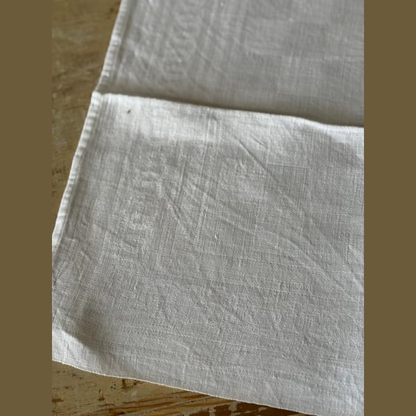 Set of French White Linen Napkins