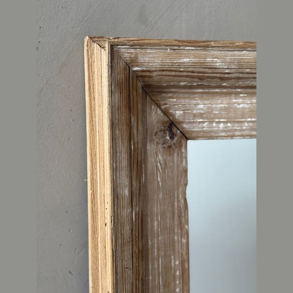 French Mirror in Weathered Pine