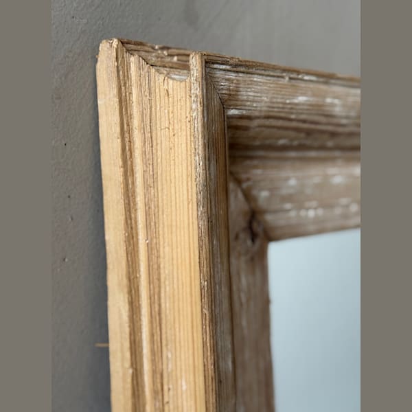 French Mirror in Weathered Pine