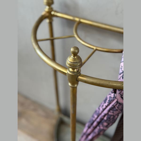 French Brass Umbrella Stand
