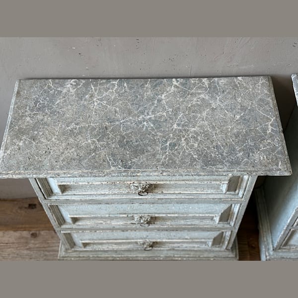 Italian Painted Bedside Cabinets