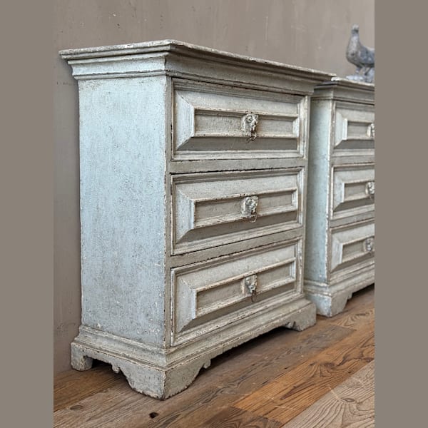 Italian Painted Bedside Cabinets