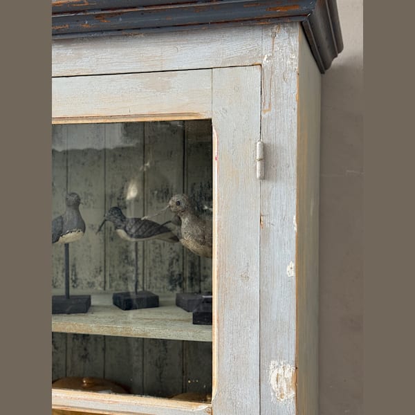 French Painted Display Cupboard