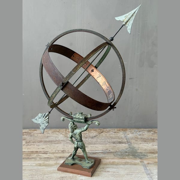 Vintage Metal Garden Sundial