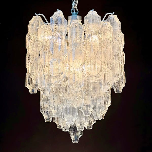 Mid-Century Murano Cascade Chandelier