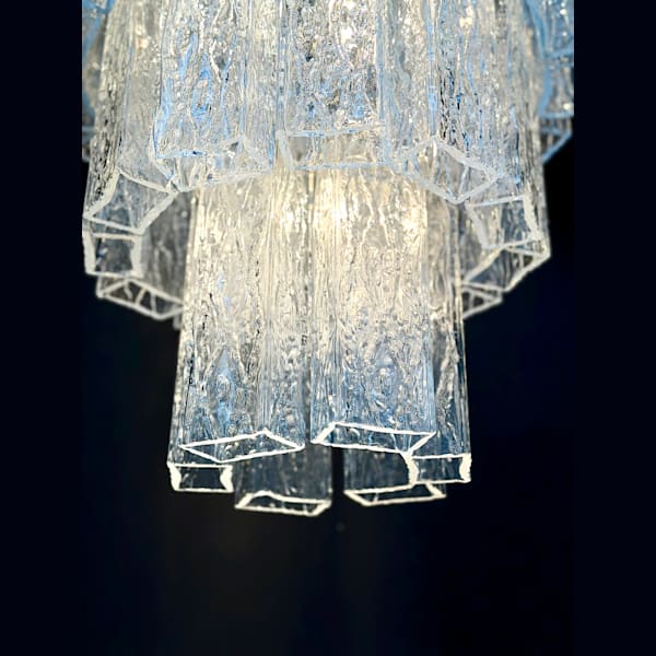 Mid-Century Murano Cascade Chandelier