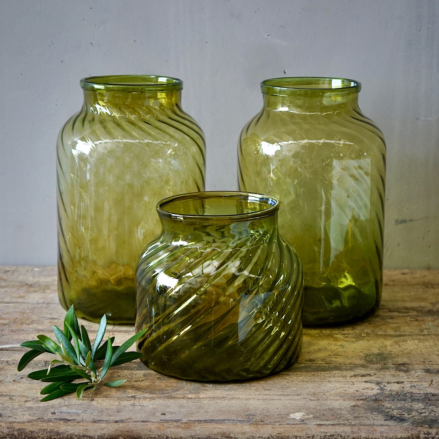 Large Vintage Glass Jars / Vases | BARAN de BORDEAUX