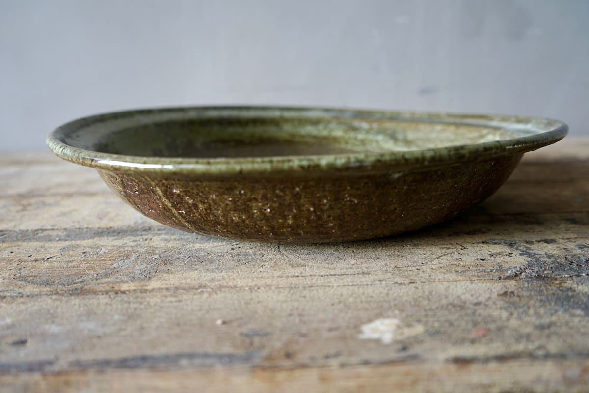 Large Green Terracotta Dish