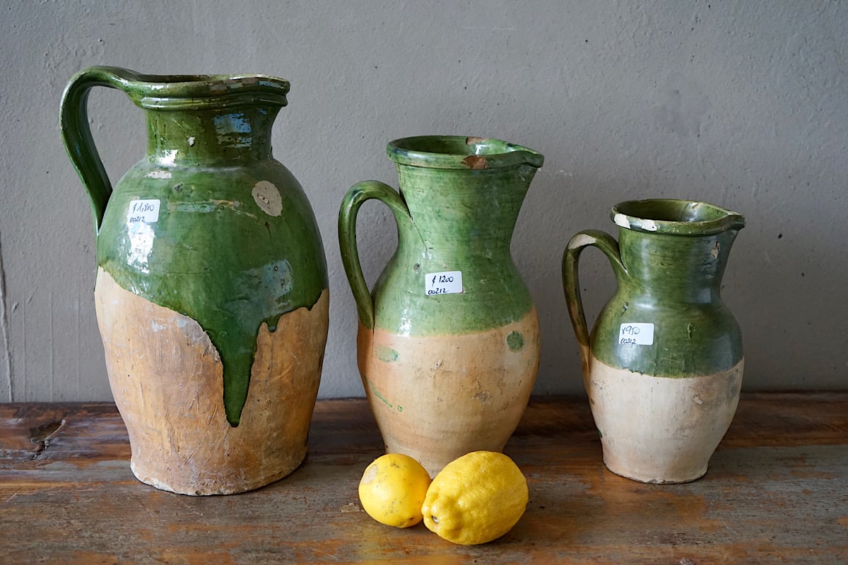 French Terracotta Water Jugs