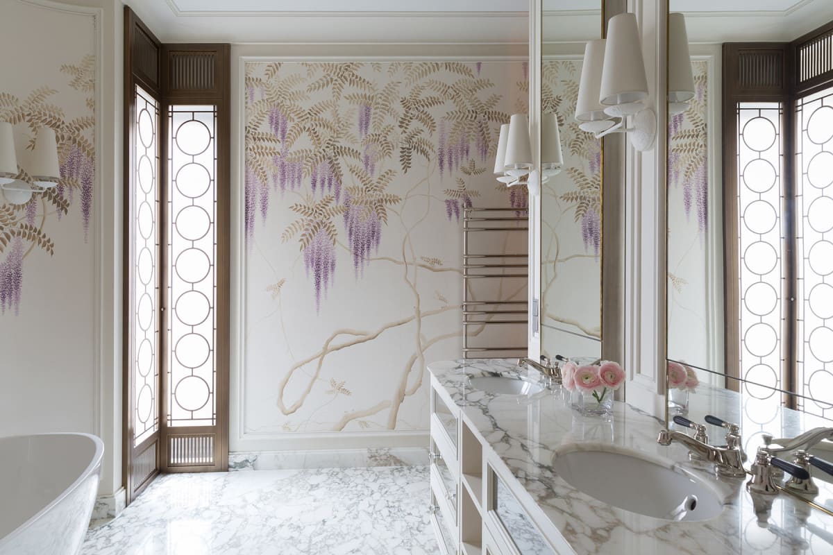 De Gournay Wisteria Wallpaper
