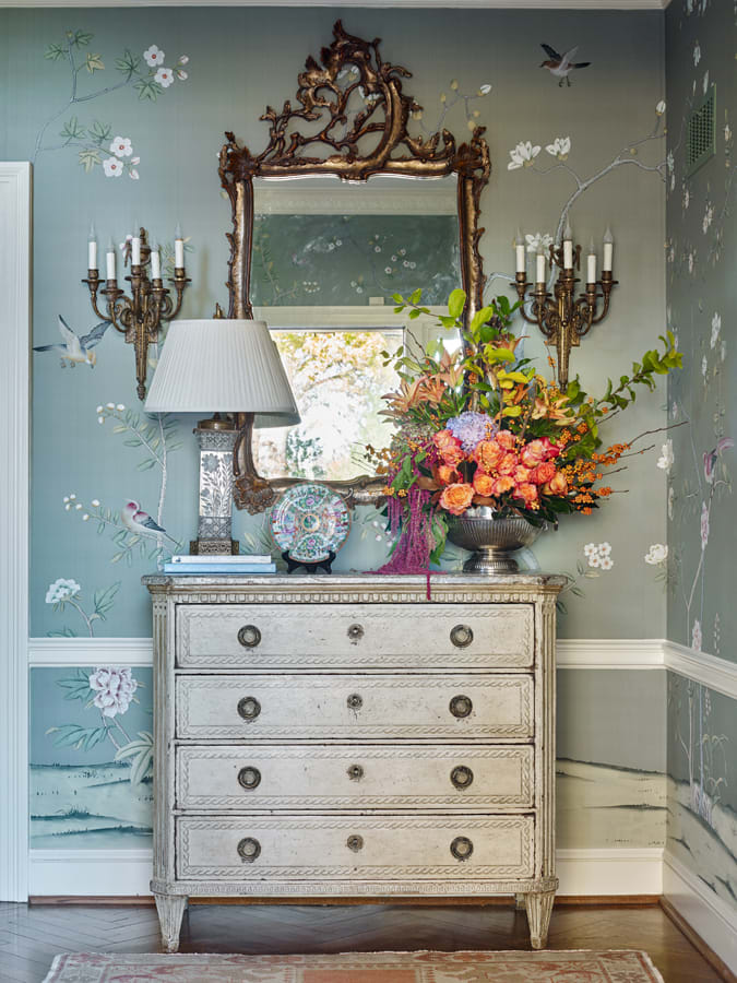 De Gournay Badminton Wallpaper