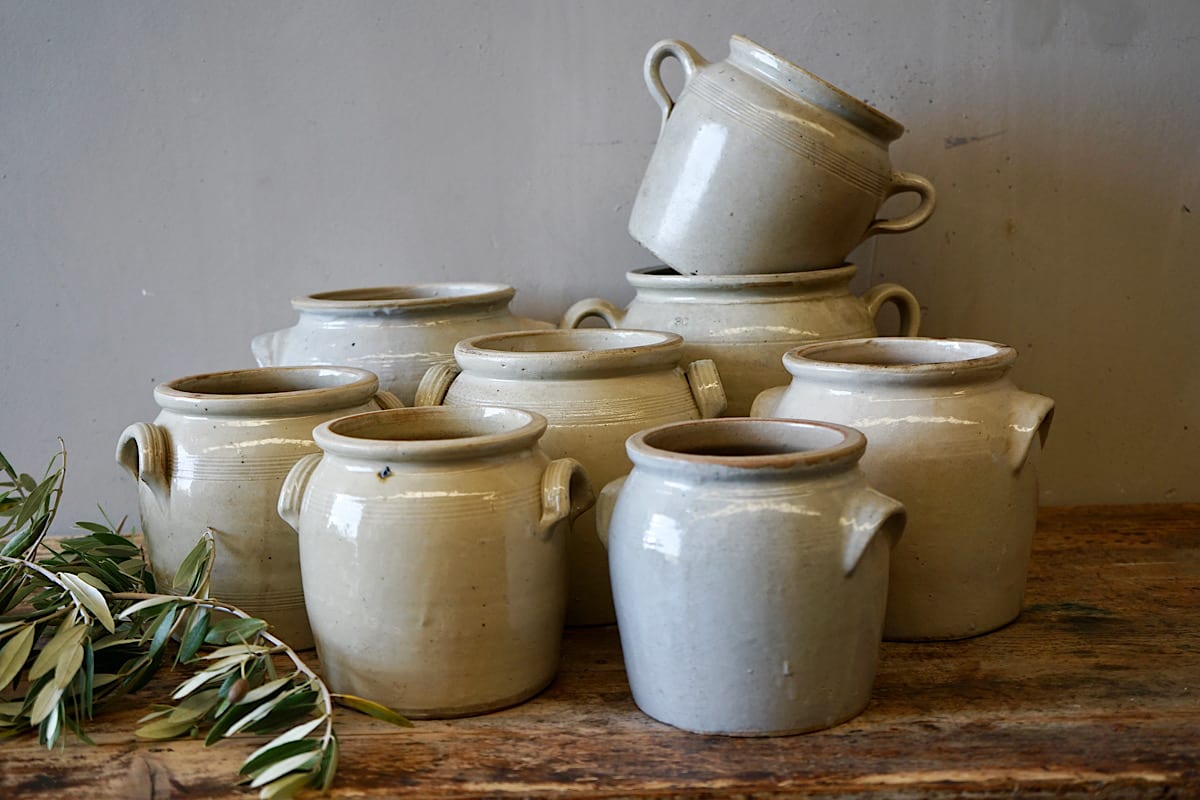 Stoneware Confit Pots