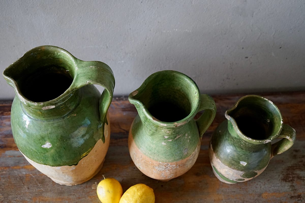 French Terracotta Water Jugs