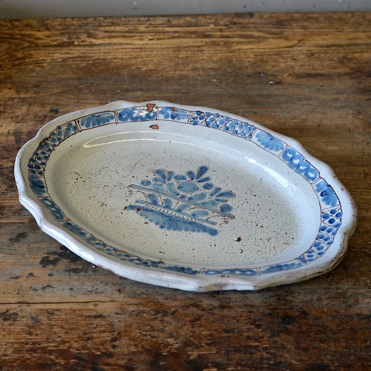 Rouen "Cul Noir" Blue & White Dishes