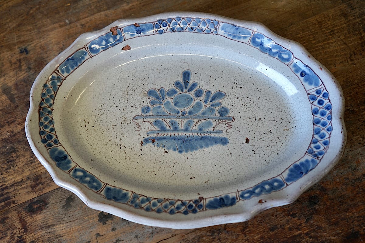 Rouen "Cul Noir" Blue & White Dishes