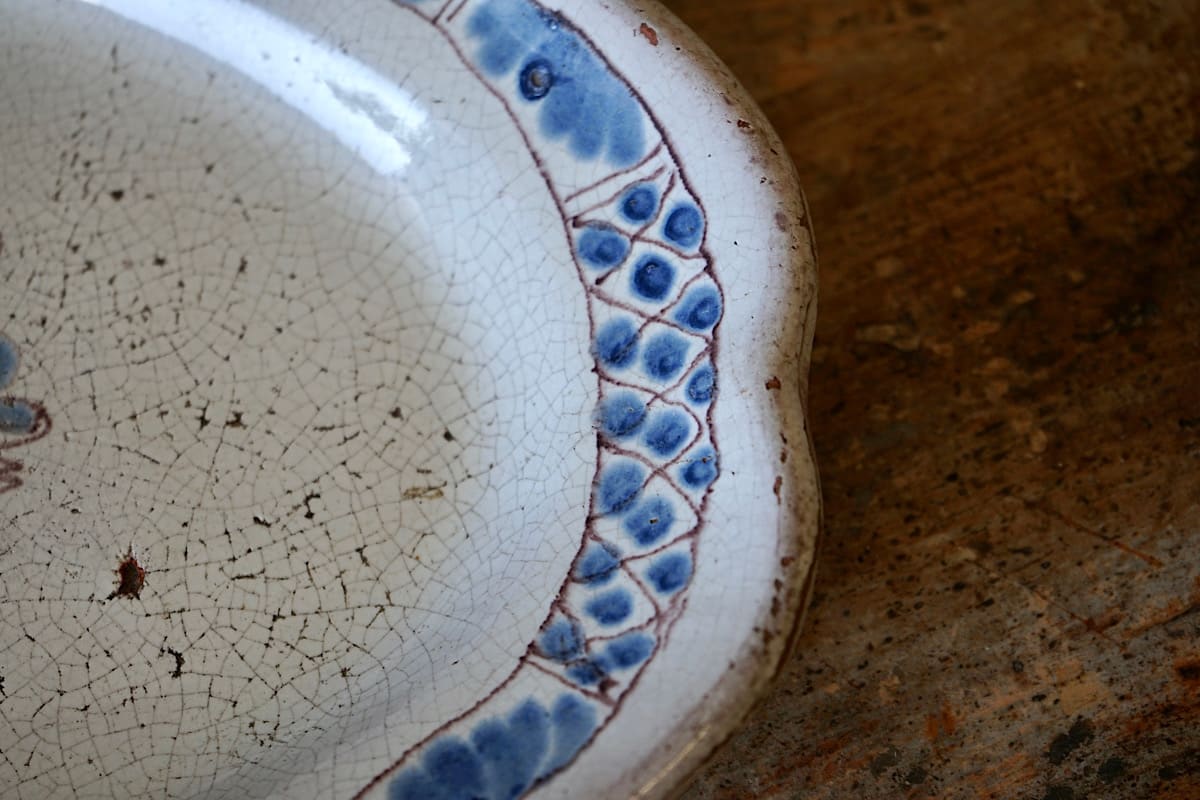 Rouen "Cul Noir" Blue & White Dishes
