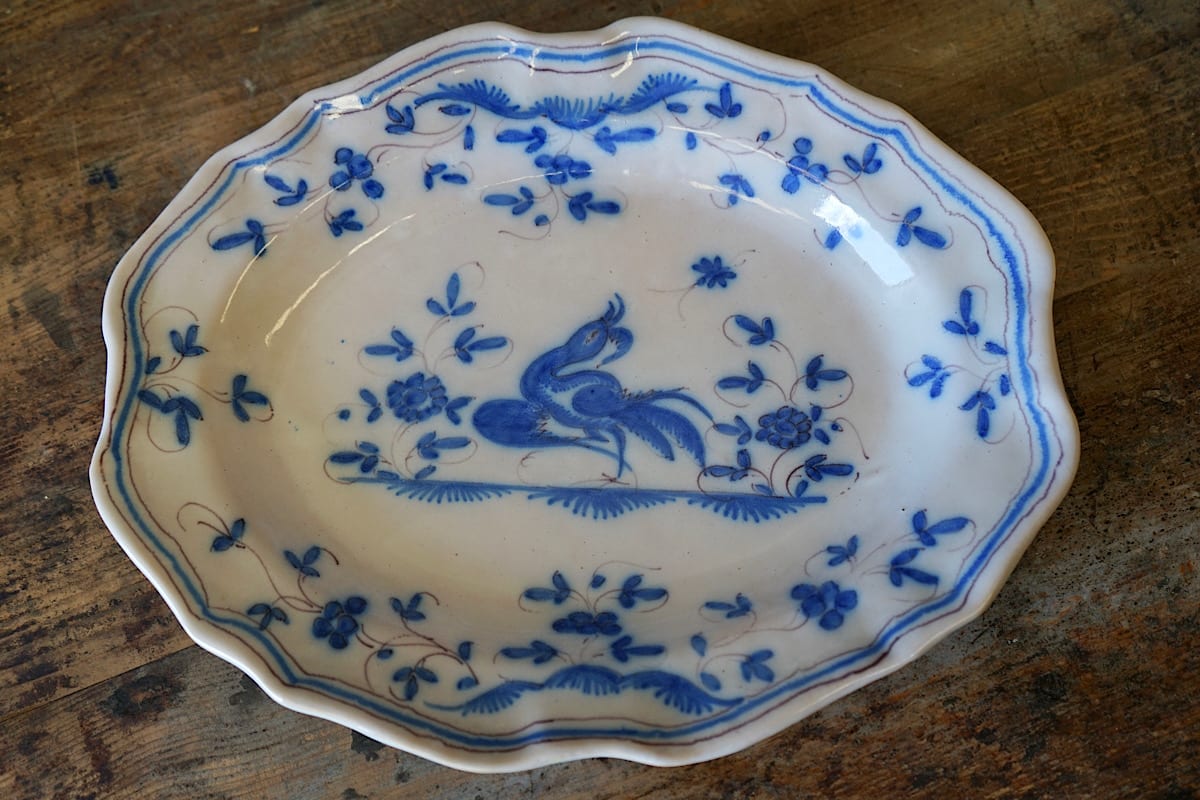 Rouen "Cul Noir" Blue & White Dishes
