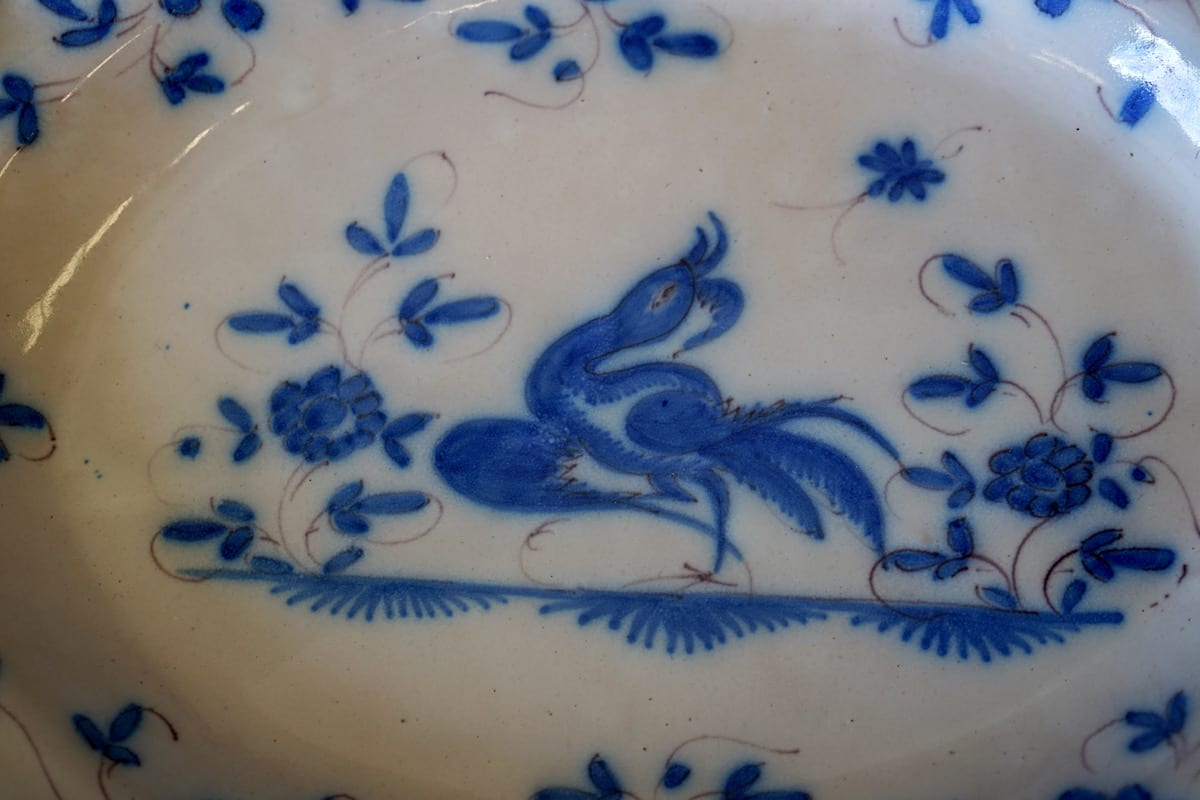 Rouen "Cul Noir" Blue & White Dishes
