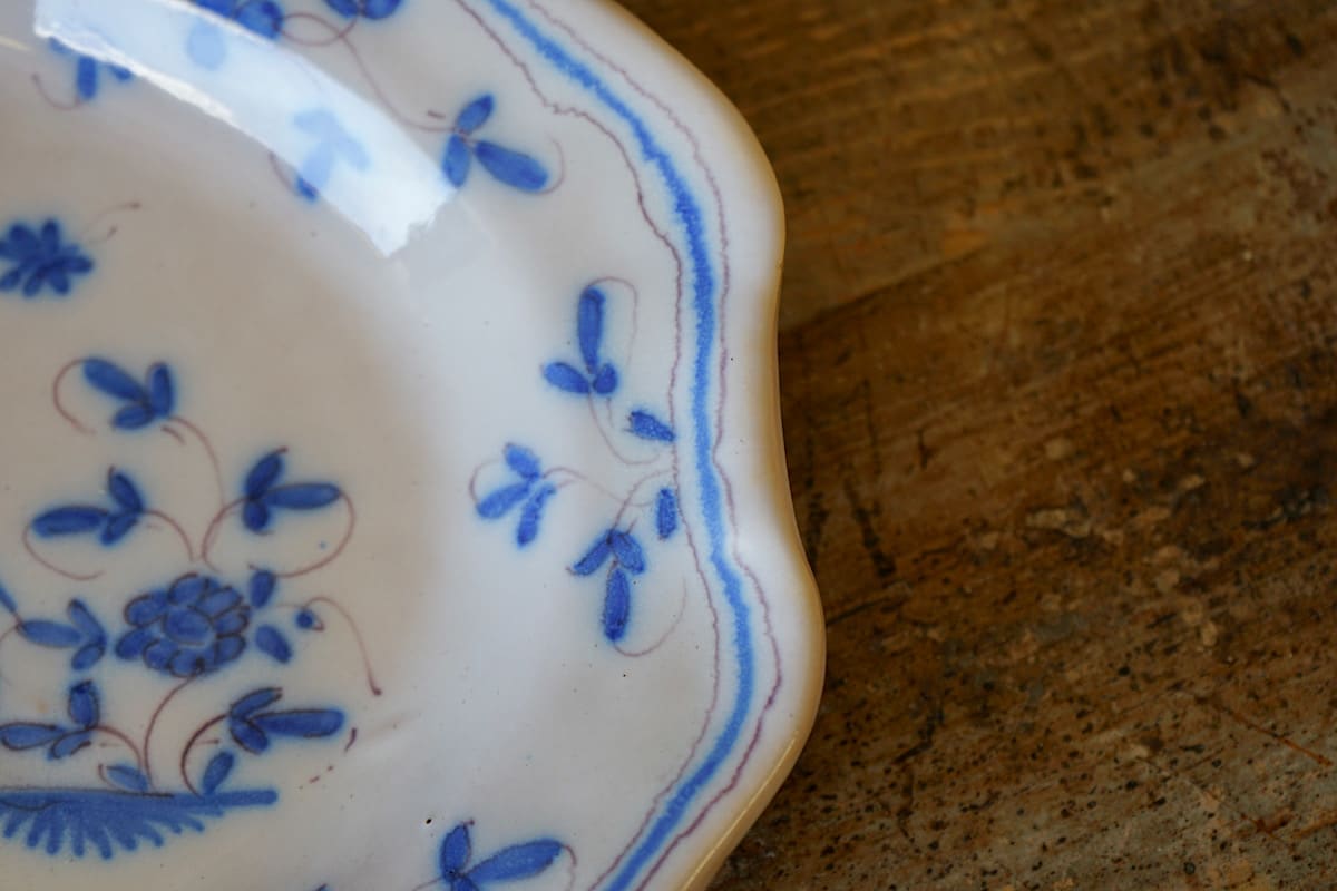 Rouen "Cul Noir" Blue & White Dishes