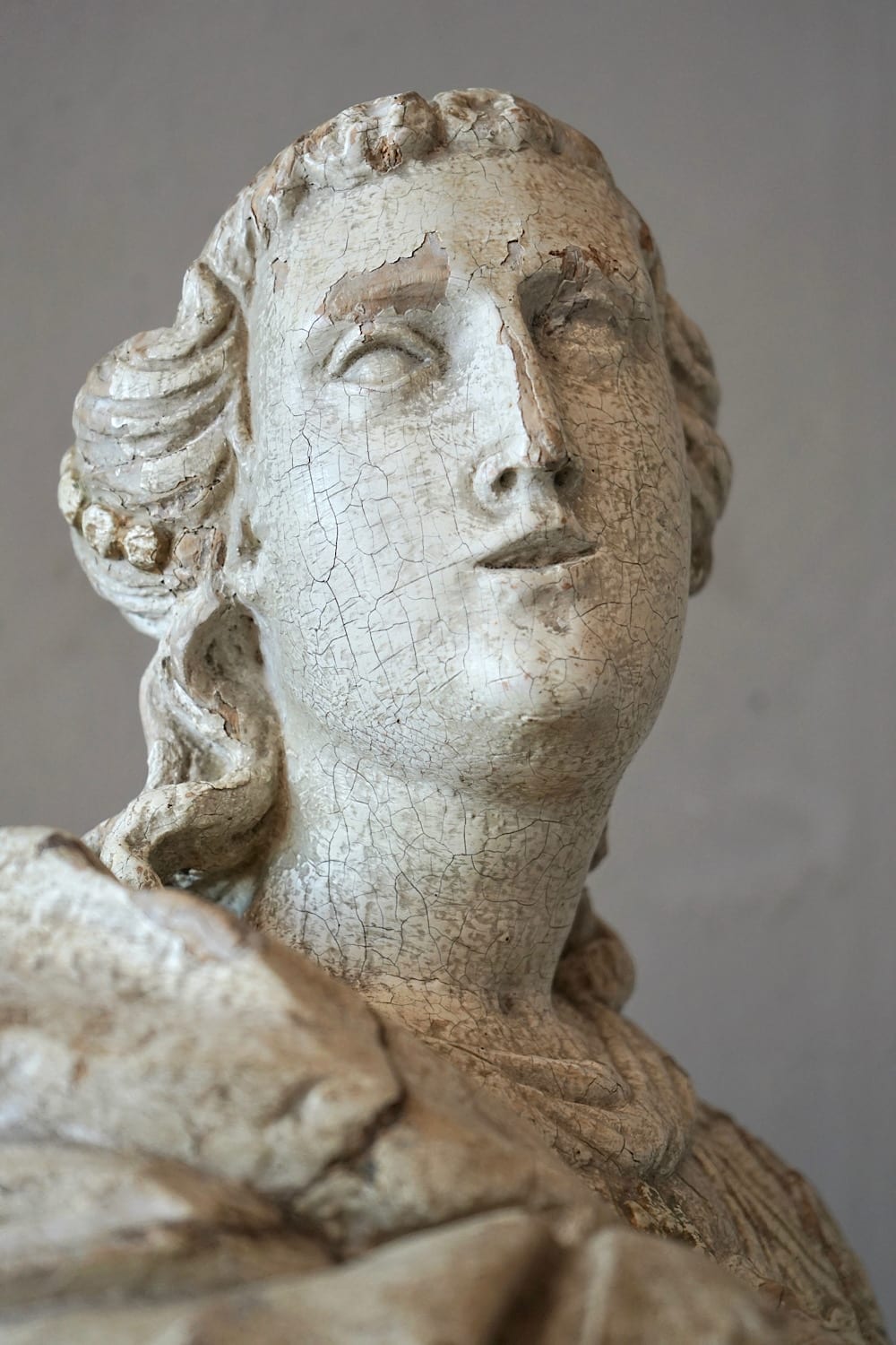 Carved Statue of a Saint