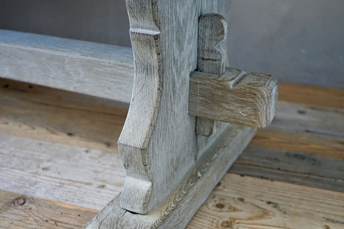 Bleached Oak Refectory Table